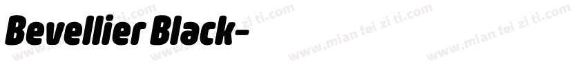 Bevellier Black字体转换